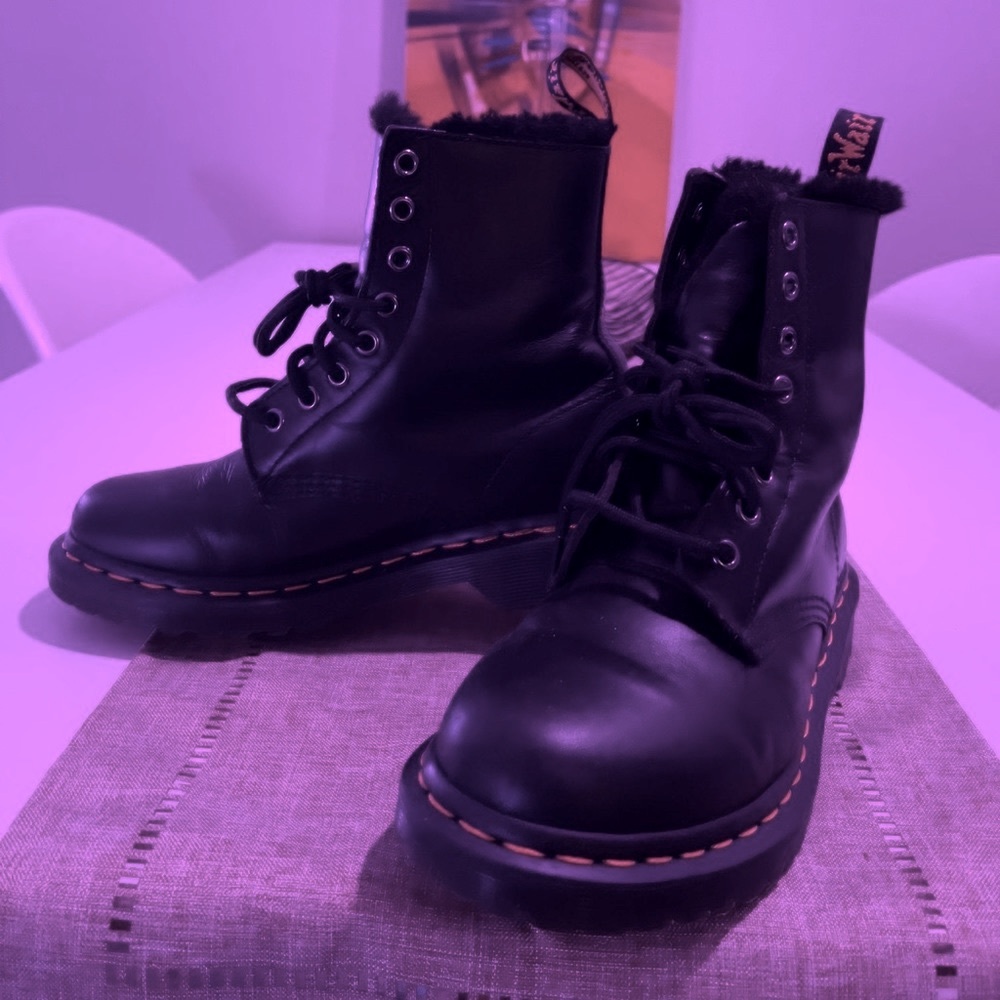 DR MARTENS! Fluffy as can be!